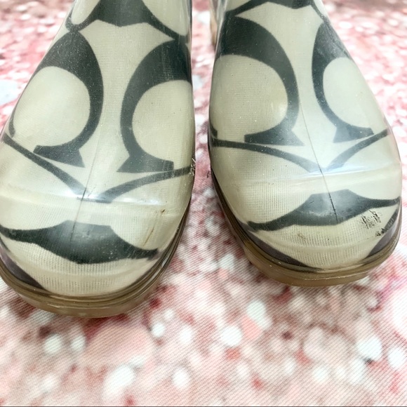COACH CLASSIC SIGNATURE RAIN BOOTS - Picture 10 of 10